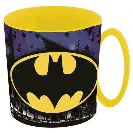 ALMACENESADAN 2108; Taza Apta para microondas Batman; 350 ml; no Apto para lavavajillas; Producto de plástico; Libre BPA