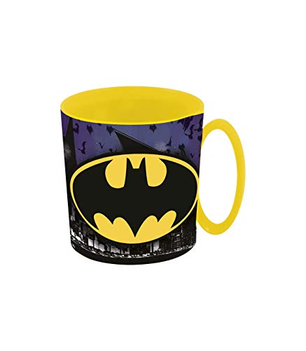 ALMACENESADAN 2108; Taza Apta para microondas Batman; 350 ml; no Apto para lavavajillas; Producto de plástico; Libre BPA