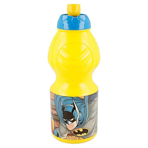 ALMACENESADAN 2197; Botella de Agua Sport 400 ml Batman, Producto de plástico, No BPA