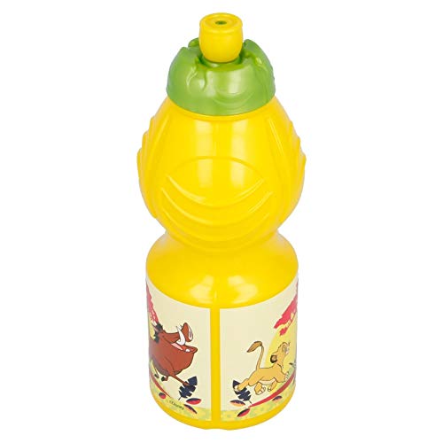 ALMACENESADAN 2634; Botella de Agua Disney Rey león; Capacidad 400 ml; Producto de plástico; Reutilizable; No BPA
