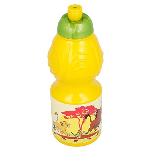 ALMACENESADAN 2634; Botella de Agua Disney Rey león; Capacidad 400 ml; Producto de plástico; Reutilizable; No BPA
