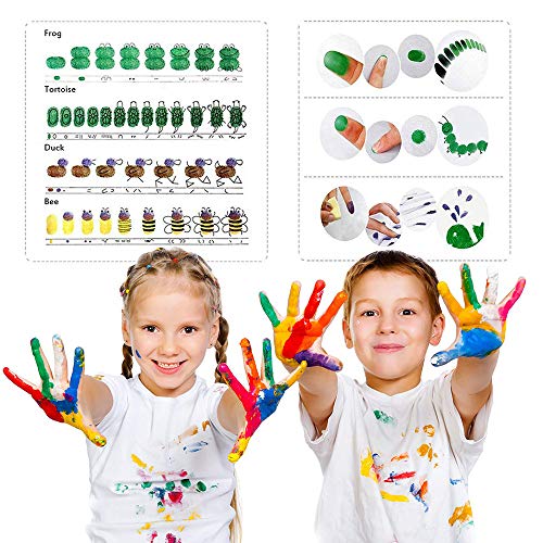 Almohadillas de sello de tinta, Almohadillas de tinta de color de dedo no tóxicas Tarjeta de bricolaje para sellos de goma, Papel, Scrapbooking, paño, Regalo para niños (8 colores)