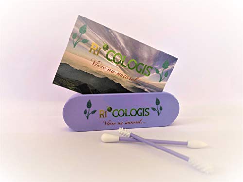 Almohadillas desmaquillantes lavables + bastoncillos reutilizables de algodón. Ideal como regalo para mujer para tus viajes. Accesorio de baño para maquillaje económico y ecológico.