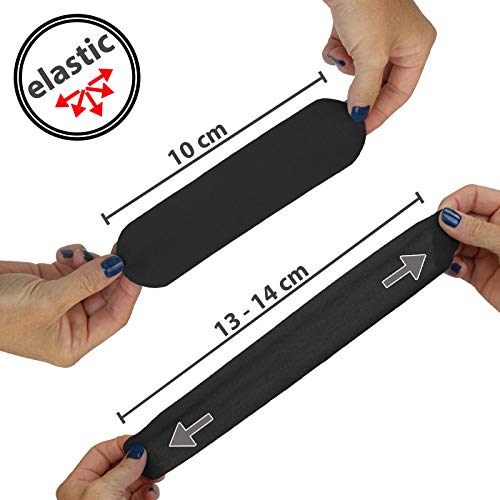 ALPIDEX Cinta Kinesiología Tape 5 m x 5 cm Cinta Muscular E- Book Ejemplos Aplicación, Color:negro, Cantidad:1 rollo