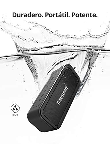 Altavoz Bluetooth Potente, Tronsmart Force 40W Altavoz inalámbrico Portátil, Waterproof IPX7, Efecto de Triple Bajo, Doble Driver, 15 Hora de Reproducción, TWS/NFC, Asistente de Voz para Viaje, Fiesta