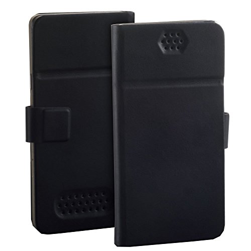 Alternate Cases Premium - Funda con tapa para Doogee Valencia 2 Y100 Pro, color negro