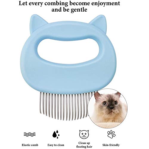 Aly Dematting Comb Peine De Masaje para Afeitar para Perros Y Gatos DepilacióN para Mascotas Artefacto para Mascotas Peine(2PCS)