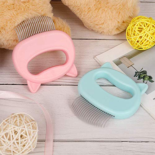 Aly Peine para Piojos para Mascotas Mascota Gato Perro Masaje Concha Peine Adecuado para El Cuidado del Cabello De Mascotas(2PCS)