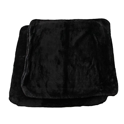 Amago Funda de Cojín, Set de 2, Sensación de Cachemira, 50 x 50 cm, Negro, 40133-94-A2