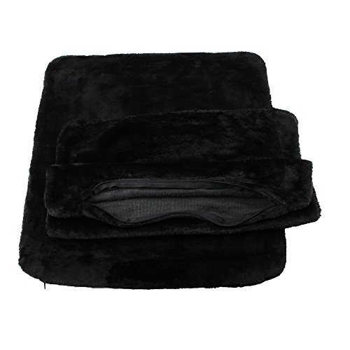 Amago Funda de Cojín, Set de 2, Sensación de Cachemira, 50 x 50 cm, Negro, 40133-94-A2