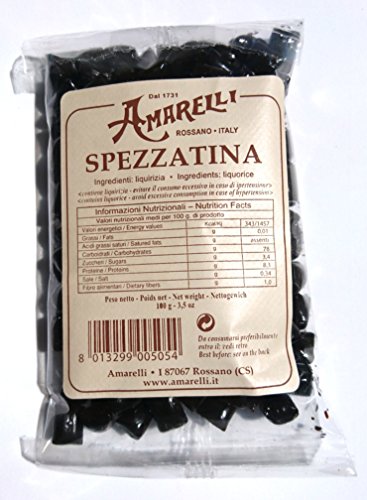 Amarelli - Regaliz Spezzatina - Trocitos De Regaliz Puro Sin Aromas - 100 gr
