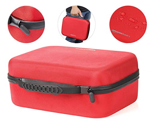 AmazonBasics - Funda de viaje y almacenamiento de juegos, para Nintendo Switch - Rojo