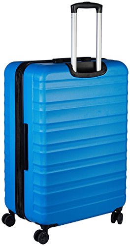 AmazonBasics - Maleta de viaje rígidaa giratoria - 78 cm, grande, Azul claro