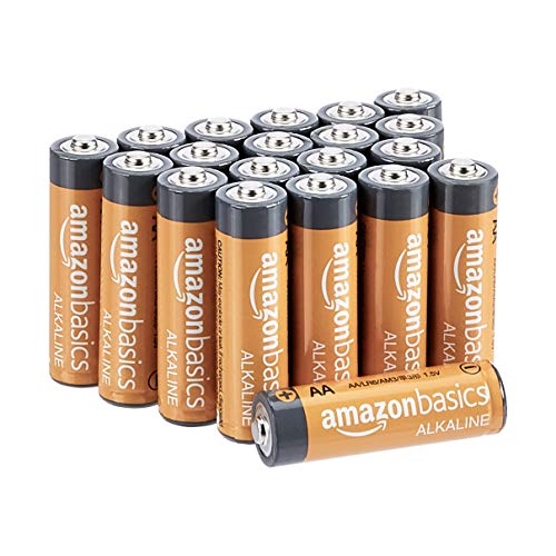 AmazonBasics - Pilas alcalinas AA 'Performance' (Paquete de 20) - Diseño variable
