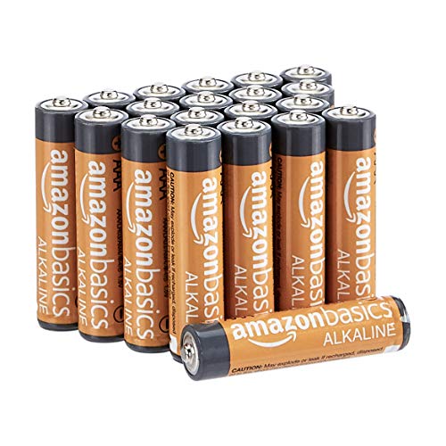 AmazonBasics - Pilas alcalinas AAA de 1,5 voltios, gama Performance, paquete de 20 (el aspecto puede variar)