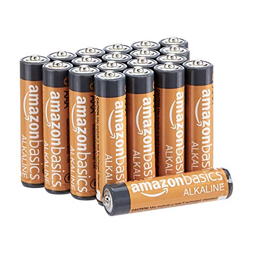 AmazonBasics - Pilas alcalinas AAA de 1,5 voltios, gama Performance, paquete de 20 (el aspecto puede variar)
