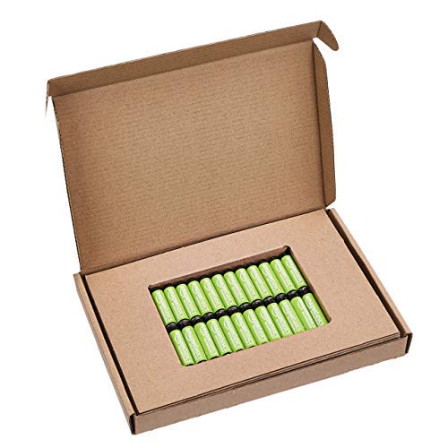 AmazonBasics - Pilas recargables AAA (paquete de 24), 800 mAh, precargadas