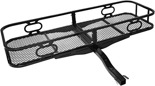 AmazonBasics - Portaequipajes con soporte a enganche de remolque