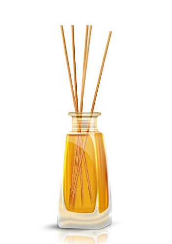 Ambientador de Pino 100ml con Varillas de Ratán - con Aceite Puro Natural de Pino - Difusor de Varillas para de Pino pour Cuartos - Baños - Hogares - Oficinas - Boutiques - Restaurantes Aromaterapia