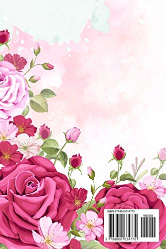 Amina Weekly Planner: Custom Personal Name To Do List Academic Schedule Logbook Appointment Notes School Supplies Time Management Watercolor Pink Floral Cute Gift