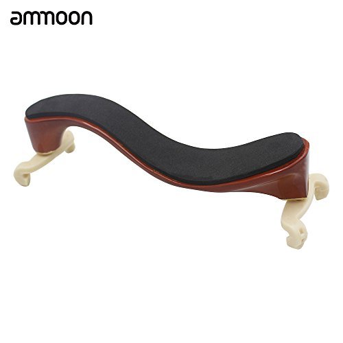 ammoon Resto de Hombro para Violín Madera de Arce por 3/4 4/4 Violín con Paño de Limpieza