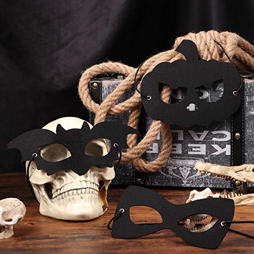Amosfun Mascarada de Halloween Cosplay Máscaras de Fieltro para niños, niñas, Disfraces, Fiesta, mascarilla, Fiesta de Halloween, Fiesta, máscara, favores del Partido, Suministros 20PCS