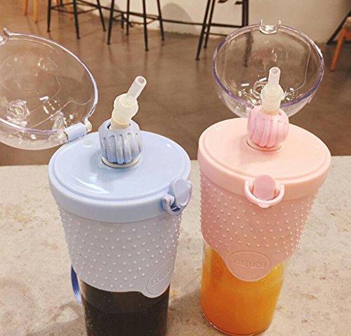 AN-LKYIQI Creativa tubo polvo polvo taza de fitness revolvimiento taza malteada mano taza de deportes al aire libre taza de tetera , purple