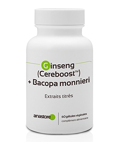 Anastore Ginseng Cereboost y Bacopa Monnieri 423 mg - 60 Cápsulas