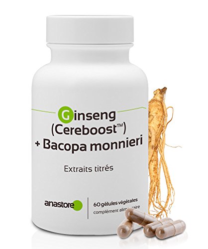 Anastore Ginseng Cereboost y Bacopa Monnieri 423 mg - 60 Cápsulas