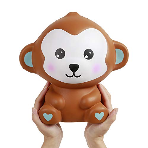 Anboor 10.2 Pulgadas Squishies Jumbo Monkey Kawaii Lento Levantamiento Perfumado Squishies de Animales Gigantes Juguete para niños