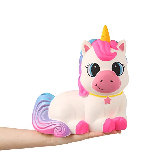 Anboor 9,1 Pulgadas Squishie Gigante Unicornio Caballo de Jumbo Kawaii Suave Lento Aumento perfumadas Squishie Animales del Alivio de tensión de Niños Juguetes Accesorios Decorativos