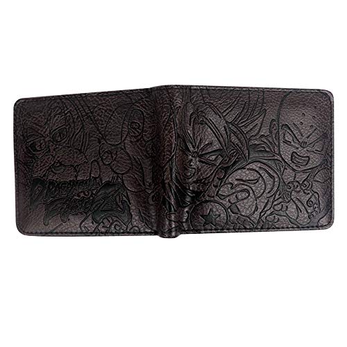 ANDD Carteras para hombre Dragon Ball Wallet Cartoon Anime Goku Hombres Carteras monederos con Tarjetero con Monedas