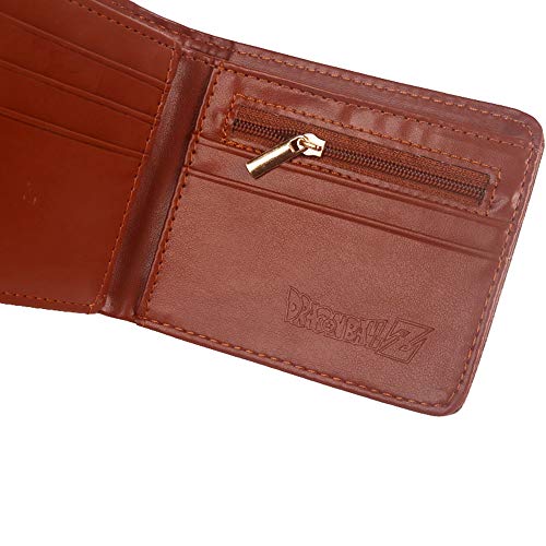 ANDD Carteras para hombre Dragon Ball Wallet Cartoon Anime Goku Hombres Carteras monederos con Tarjetero con Monedas