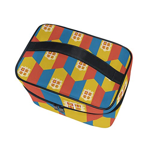 Andorra - Bolsa organizadora de cosméticos de viaje, diseño de bandera