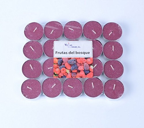 Andrea Collection Velas Frutos Rojos 3 Pack DE 20 Velas - 60 Velas aromaticas
