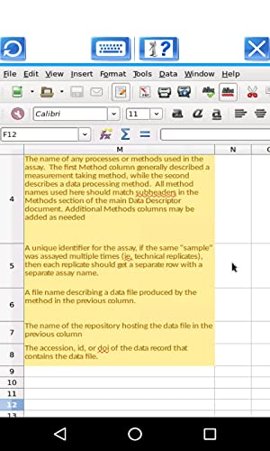 AndroCalc Editor de hojas de cálculo para XLS, XLSX y ODS