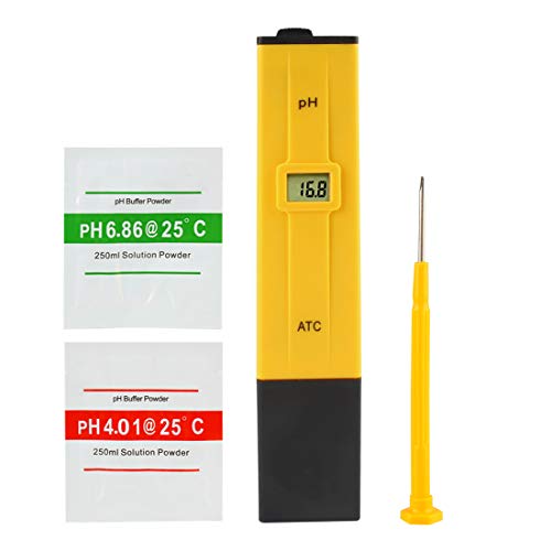 Andux Pruebas de pH Calidad del Agua Medidor Kits de ensayo Piscina de Agua Hidropónica, Laboratorio PHB-01