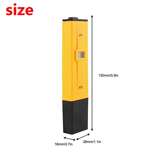 Andux Pruebas de pH Calidad del Agua Medidor Kits de ensayo Piscina de Agua Hidropónica, Laboratorio PHB-01