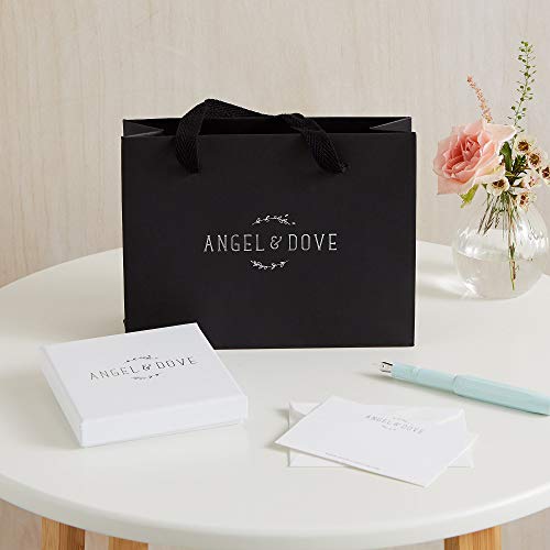 Angel & Dove - Pulsera de bellota, diseño de lengua alemana, con caja de regalo, bolsa y tarjeta