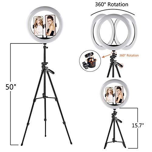 Anillo de Luz - 12" Aro de Luz Para Movil Tripode