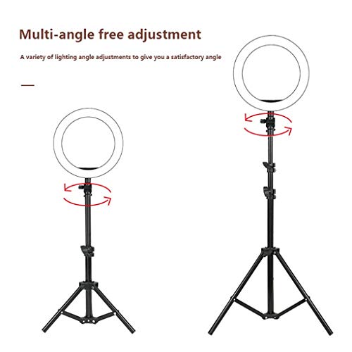 Anillo de luz LED regulable de 10 pulgadas con soporte de trípode 3 Modo de luz USB Belleza Luz suave Belleza Blog Clip de teléfono móvil Autodisparador compuesto Video de YouTube