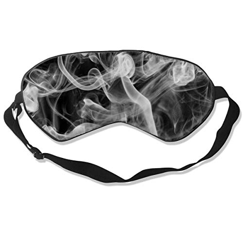 Antifaz para dormir para mujeres y hombres, color blanco ahumado, antifaz para dormir, ultra suave, transpirable, antifaz para dormir, sombra de ojos opaca para una oscuridad completa