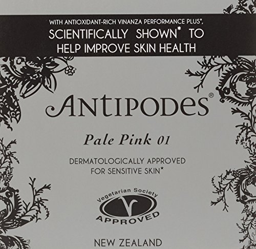 Antipodes Mineral Fundación, color rosa pálido, 11 g