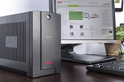 APC BX500CI Back-UPS BX - Sistema de alimentación ininterrumpida SAI 500VA (3 salidas tipo IEC, AVR)