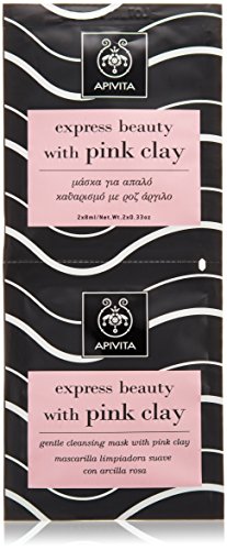 Apivita - Mascarilla limpiadora suave con arcilla rosa express beauty