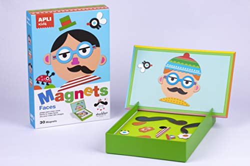 APLI Kids - Caras Juego Magnético, Color Multicolor, 14561