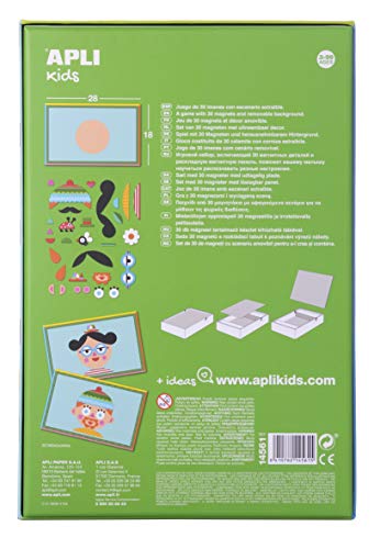 APLI Kids - Caras Juego Magnético, Color Multicolor, 14561