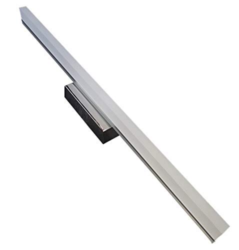 Aplique Led Cromado para Baños 60cm 16w. Color Blanco Frio (6500K). 1600 Lumenes. Aplique para Espejo.