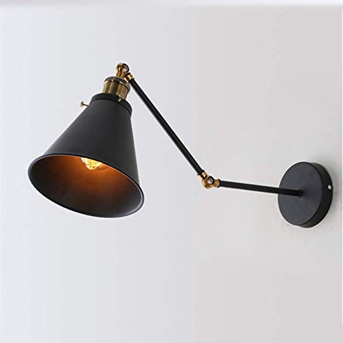 Apliques Pas un Interrupteur Ou de Ajustable Qui Monte Industrial Reagute Centro Comercial Alto Vers Il N Aplique Pared (Size : Noir)