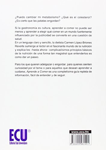 Aprende a comer. Para jóvenes y adultos